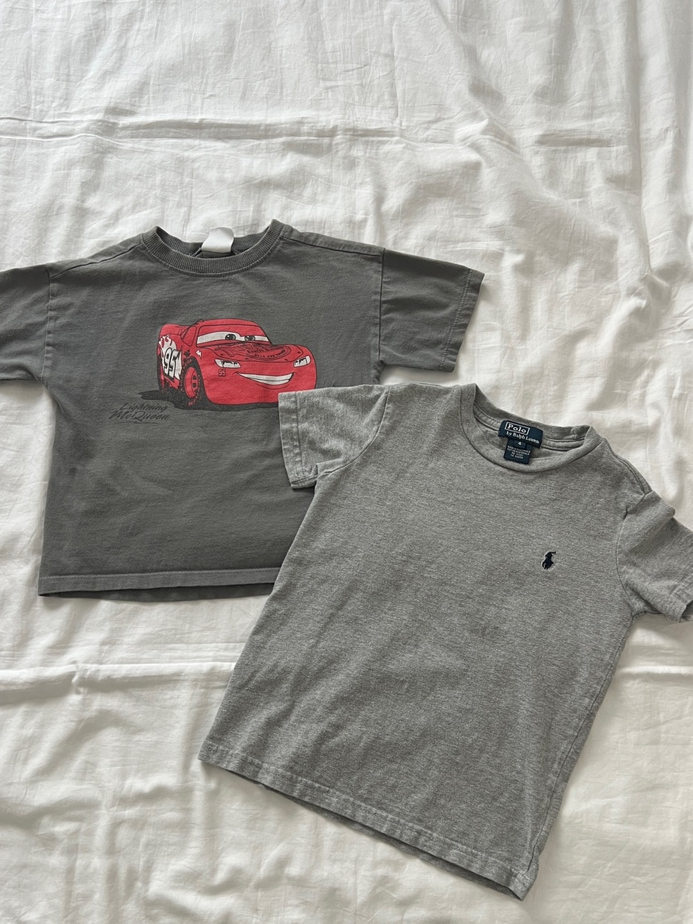 Zara Disney Pixar Cars Lightning McQueen & Ralph Lauren Tee Bundle
